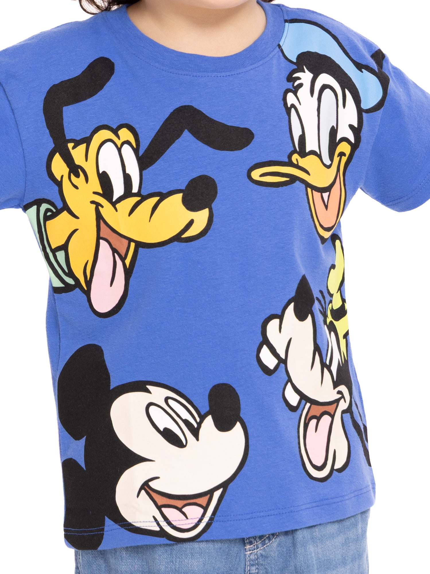Mickey and Friends Toddler Graphic Crewneck Tee with Short Sleeves, Sizes 12M-5T