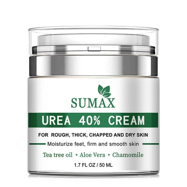 Crema de urea al 40 % | Ácido salicílico al 2 % | Crema intensiva para pies con urea y eliminador de callos | Con aloe vera y aceite de árbol de té para hidratar y suavizar la piel (50 ml)