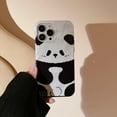 thumbnail image 6 of Cute Panda Black and White Hard Case  for iPhone (White,iPhone 13 Pro Max), 6 of 6