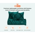 thumbnail image 3 of SGI Oversized /Palatial King Diamond Ruffle Comforter Set Microfiber 3 Piece Teal, 3 of 5