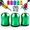 Green, variant on Magnetizer & Demagnetizer Tool Set - 3/6 Pack Anti-Slip Magnetic Screw Rings for Drill Bits, Hex Screwdrivers, Impact Drivers