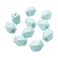 thumbnail image 4 of 10 cuentas espaciadoras de madera de color sólido modernas para joyería de granja, aniversario, cielo Cielo azul, 4 of 9