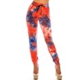 thumbnail image 2 of World of Leggings Buttery Smooth Red and Blue Tie Dye Joggers - Large, 2 of 2