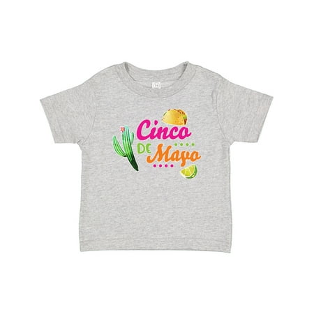 

Inktastic Cinco De Mayo with Cactus Lime and Taco Gift Baby Boy or Baby Girl T-Shirt