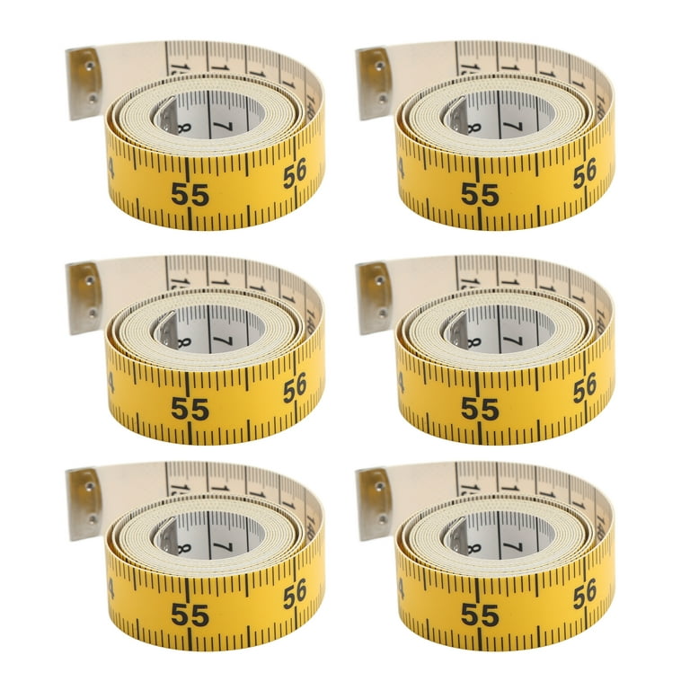 Octpeak Soft Tape Measure,Fabric Tape,6Pcs Soft Tape Measure Double Scale  Easy Reading Stretch Resistant Measuring Tape For Body Measurement Sewing