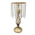 thumbnail image 1 of Elegante candelero con borlas de cristal Centerpiece Arreglo floral Stand Decoraciones para bodas, fiestas, vacaciones, hoteles Oro 45cm D Fernando Portavelas de pilar, 1 of 8