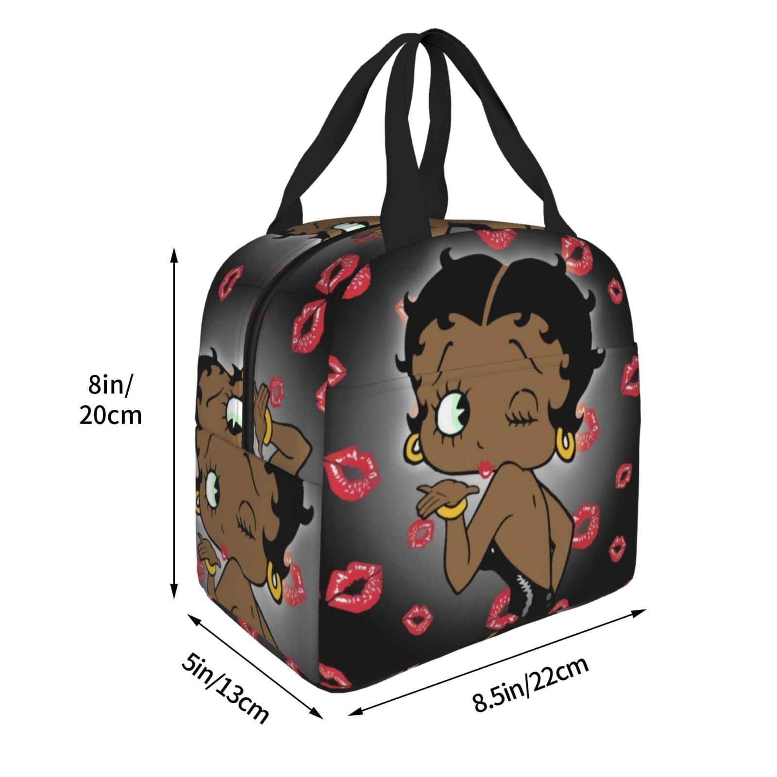 Betty Boop Insulated Lunch Bags Reusable Lunch Box, Cooler Lunch Bag Waterproof Lunch Tote For Picnic Office Work Travel Camping Gifts