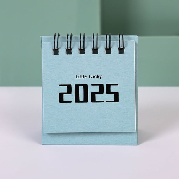 Xihbxyly Mini Calendario de Escritorio 2025, Planificador Portátil de Tarjetas Perforadas, Formato Vertical, Papel Grueso de 250 G/M², Tamaño Compacto, para Uso En Oficina, Escuela y Hogar, de Julio