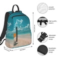 thumbnail image 2 of Balery Shopping Cart On Tropical Beach Mochila ligera para hombre y mujer: duradera e impermeable, ideal para la escuela, el trabajo, viajes y uso diario., 2 of 7
