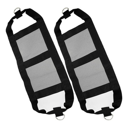 MERRYHAPY 2 Pcs Puppy Weigh Sling Small Animals Weighing Bag Scale Black