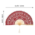 thumbnail image 3 of Lace Hollow Out Vintage Hollow Fan Folding Fans Vintage European Court Fan, 3 of 3