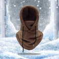 thumbnail image 3 of xiaxaixu Men Winter Plush Riding Hat Warm Slouchy Thick Cap Balaclava with Face Protector, 3 of 5