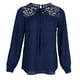 thumbnail image 1 of Blusa de gasa informal suelta para mujer a jinwen Camisa de gasa, 1 of 8