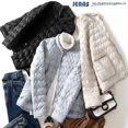 thumbnail image 5 of Chaqueta corta de algodón ligera y artística retro para mujer, chaqueta de invierno de cien torres, 5 of 5