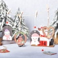 thumbnail image 2 of Monstrate Colgante de rodajas de madera de Navidad de 3 piezas, adornos colgantes de árbol de Navidad de dibujos animados, colgador de señal de Kits de decoración para fiestas Tipo 1, 2 of 6