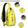 thumbnail image 2 of Crossbody Sling Backpack for Women Men Watercolor Banana Pattern Shoulder Sling Crossbody Casual Chest Bag for Travel Sports Running Hiking, 2 of 6