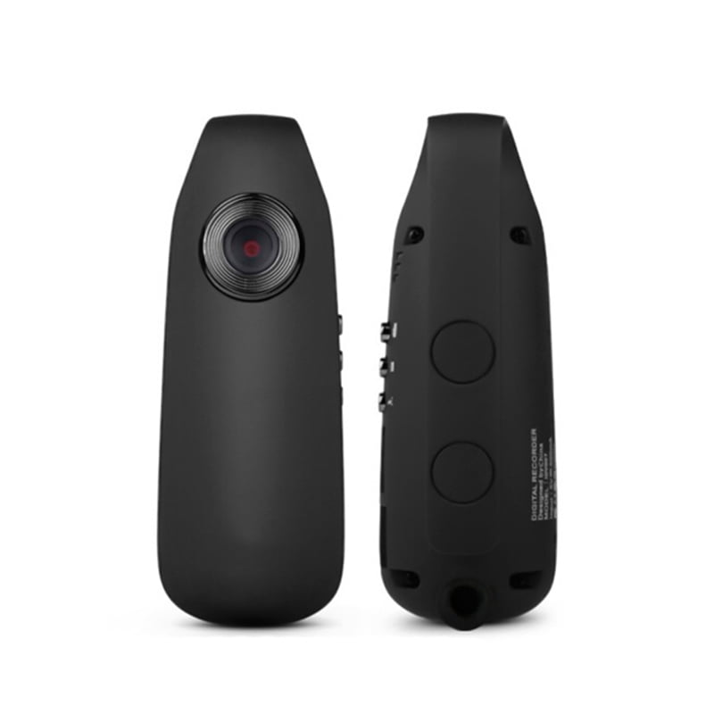 Black SereneLife Clip-on Wearable Camera 1080P Full HD with Built-in Wi-Fi
