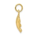 thumbnail image 2 of 10k Yellow Gold Baseball Charm Pendant, 2 of 3