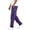 Purple, variant on KeShDi Jeans for Men Cargo Pocket Wide Leg Loose Fit Denim Pants Casual Streetwear Light Blue S