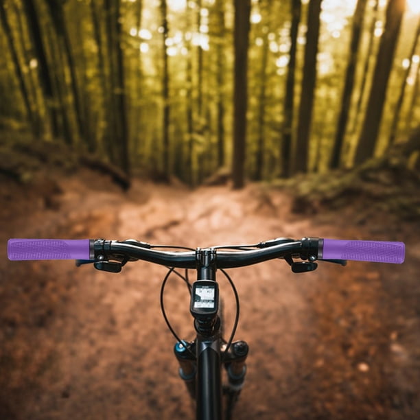 Puños de manillar de bicicleta de 22,2 mm | Cubierta ergonómica de goma antideslizante | Amortiguación y agarre cómodo para carretera, montaña y bicicletas | Paquete de 2