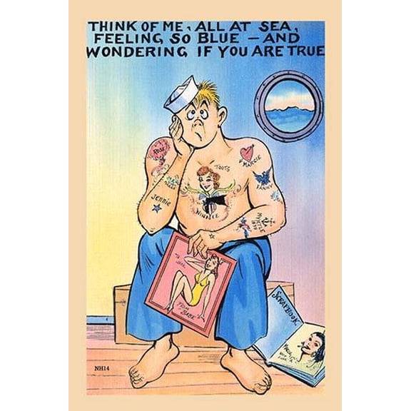 Think of Me-Fine Art Canvas Print (20" x 30")