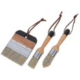 thumbnail image 2 of Brushes Painting Applying Wax Home Decor Projects Brush Flat Round Furniture Paint Tool 3Pcs, 2 of 5