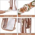 thumbnail image 4 of Bolso bandolera transparente para mujer, bolso bandolera transparente con correas ajustables para deportes, eventos, conciertos, 4 of 5