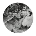 thumbnail image 4 of WYYP Wolves Mountain Sky Round Tablecloth Outdoor Fitted 100% Polyester Fiber Great for Home Kitchen/Parties/Holiday Dinner White, 4 of 8