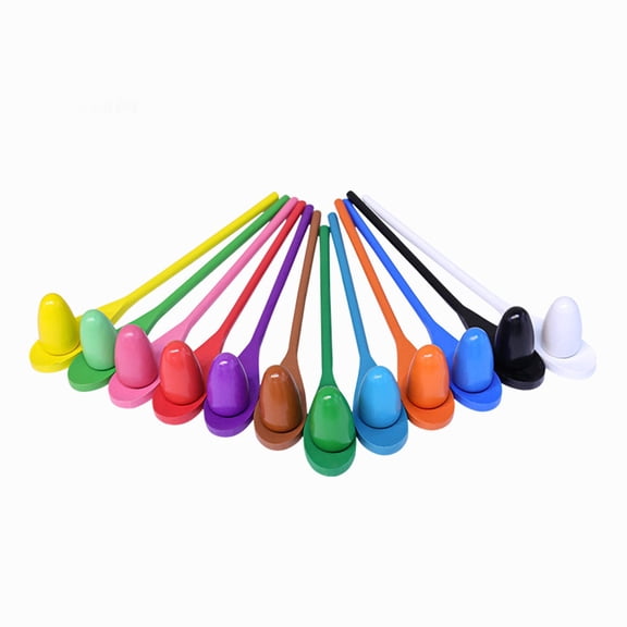 Fantasook Pack of 12 Wooden Eggs Balance Spoon Relays Race Game Set for Outdoor Kids Teamwork Activity and Coordination Training