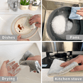 thumbnail image 5 of Homieway 12 Pack Kitchen Dish Cloths, Super Absorbent and Soft Coral Velvet Dish Towels Rags for Washing Dishes, Nonstick Oil Washable Fast Drying Microfiber Cleaning Cloths, 10x10 inches, Gray, 5 of 6