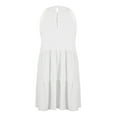 thumbnail image 5 of Casual Dresses For Women, Halter Mini Dresses Cutout Casual Sleeveless A Line Tank Beach Vacation Boho Sundress White Winter Women'S Dress Pants Formal Gowns Dresses Short (XXL, White) ZMTing, 5 of 5