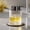 Clear, variant on Sofinny Glass Foaming Hand Soap Dispenser for Kitchen & Bathroom, Refillable Lotion Dispenser with Large Silver Pump(Striped Pattern-Clear)