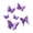 Purple, variant on mdesiwst 6 Pcs 3D Glitter Butterfly Wall Decor Double Layer Wing Butterfly Wall Art Stickers Self-Adhesive Reusable Mural Decals for Kids Room Bedroom Living Room Decor