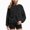 R645-Black, variant on NOLDARES Women Pet Carrier Sweatshirt Puppy Kitten Holding Hoodies Long Sleeve Pouch Tops,Black,S