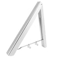 thumbnail image 3 of Perchero retráctil para colgar ropa, estantes de secado de ropa plegables de aluminio montados en la pared para lavandería, color plateado, 3 of 5