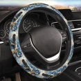 thumbnail image 4 of Cauagu Abstract Sea Turtle Print Car Steering Wheel Cover - Universal Car Accessory for Diverse Cars for Steering Wheel with a Diameter of 14.5"-15", 4 of 7