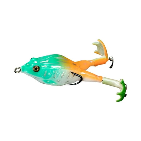Tanglewen® Topwater Frog Fishing Lures Soft Simulated Frog Bait Frog Artificial Soft Bait for Freshwater Saltwater(B) Fishing Lures Bass Whopper Plopper Fishing Lures