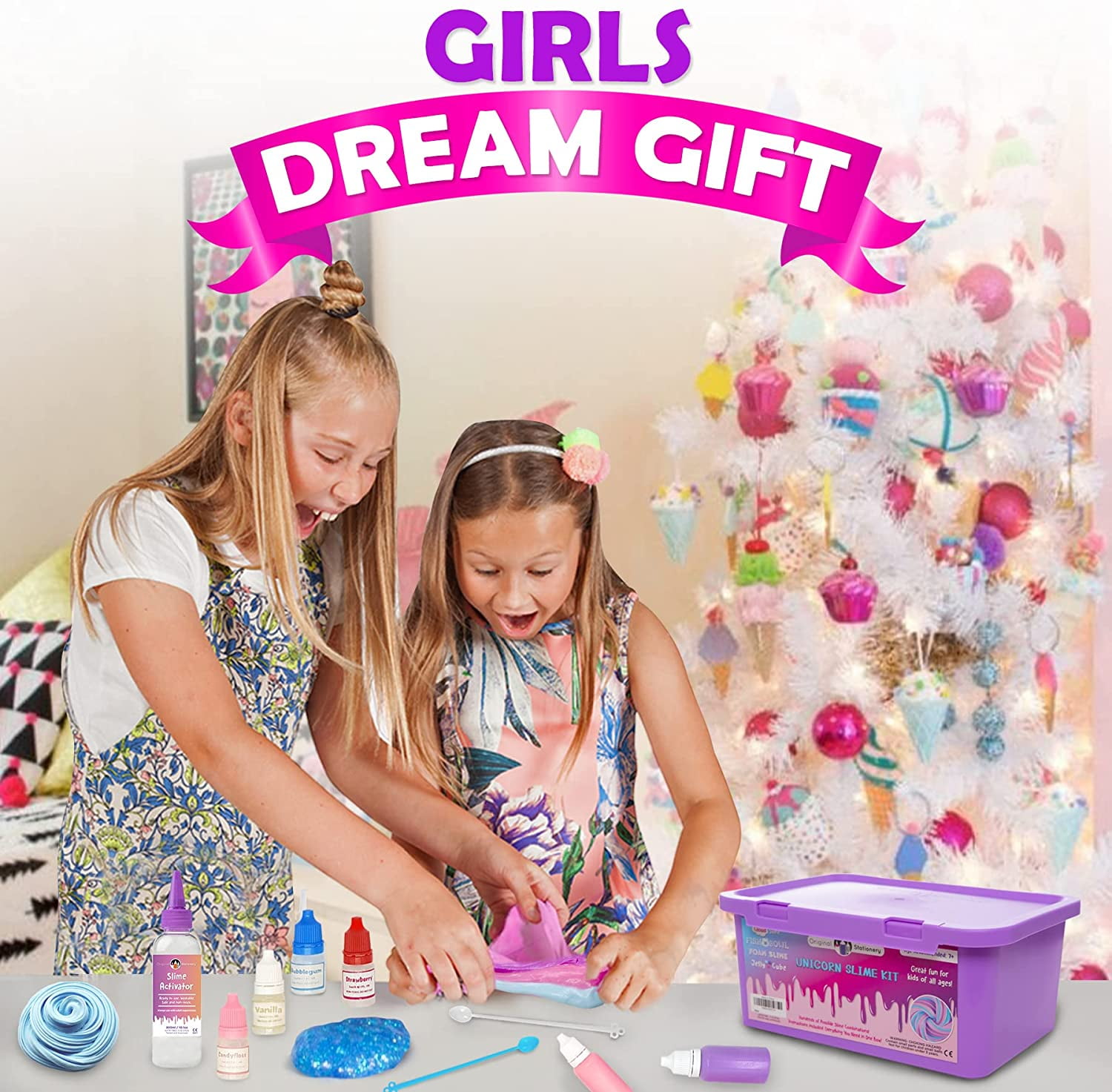 Original Stationery Unicorn Slime Kit Supplies Stuff for Girls – Geoffs Club