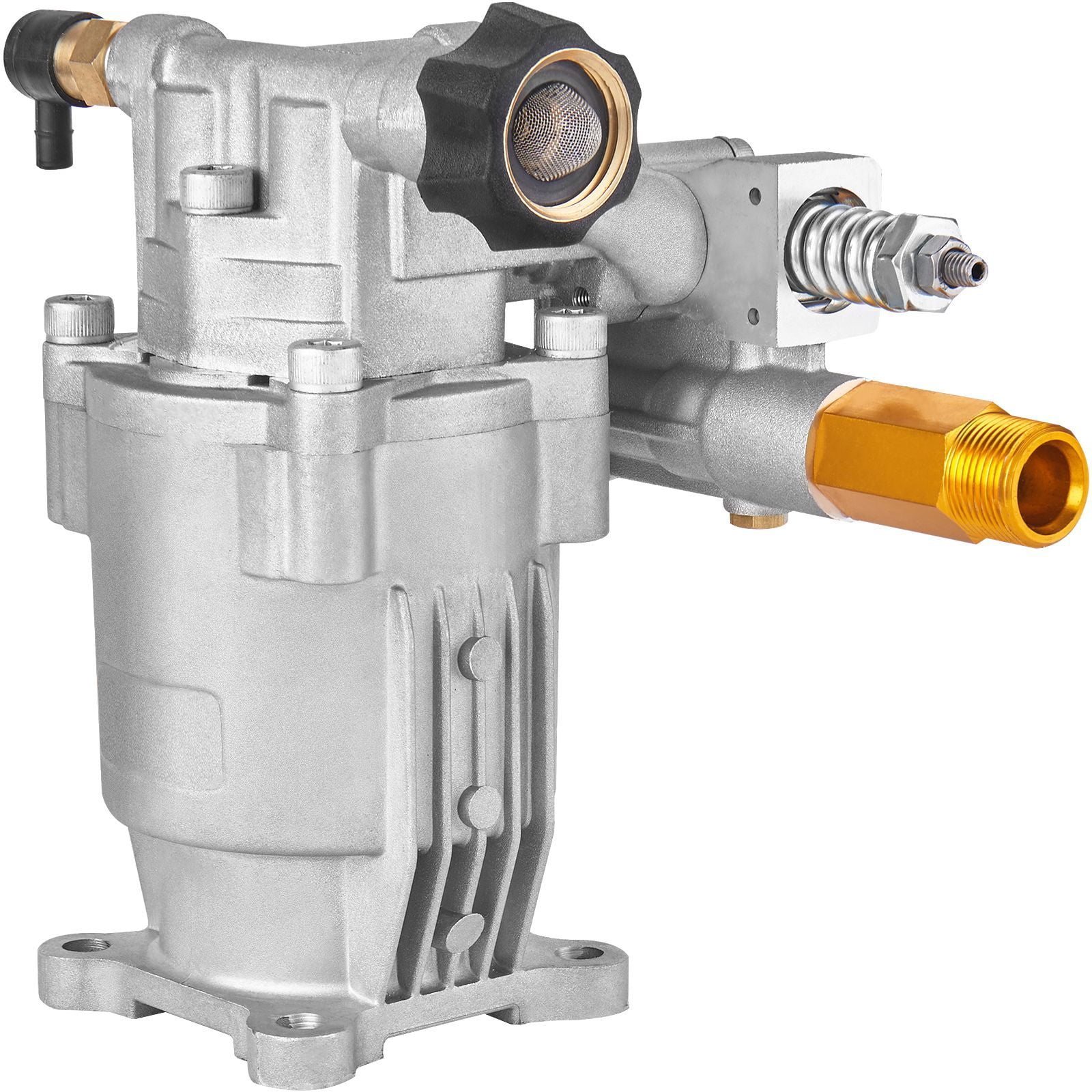 Pressure Washer Pump 2500-3400 PSI, 2.5 GPM, SAE Bolt Pattern, Maintenance-Free, Horizontal Replacement Pump for Gas Pressure Washer