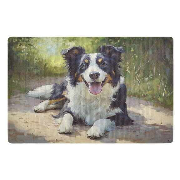 BZSMCE Floor Mats 32x20in Design Dog Paniting Creativity Doormats