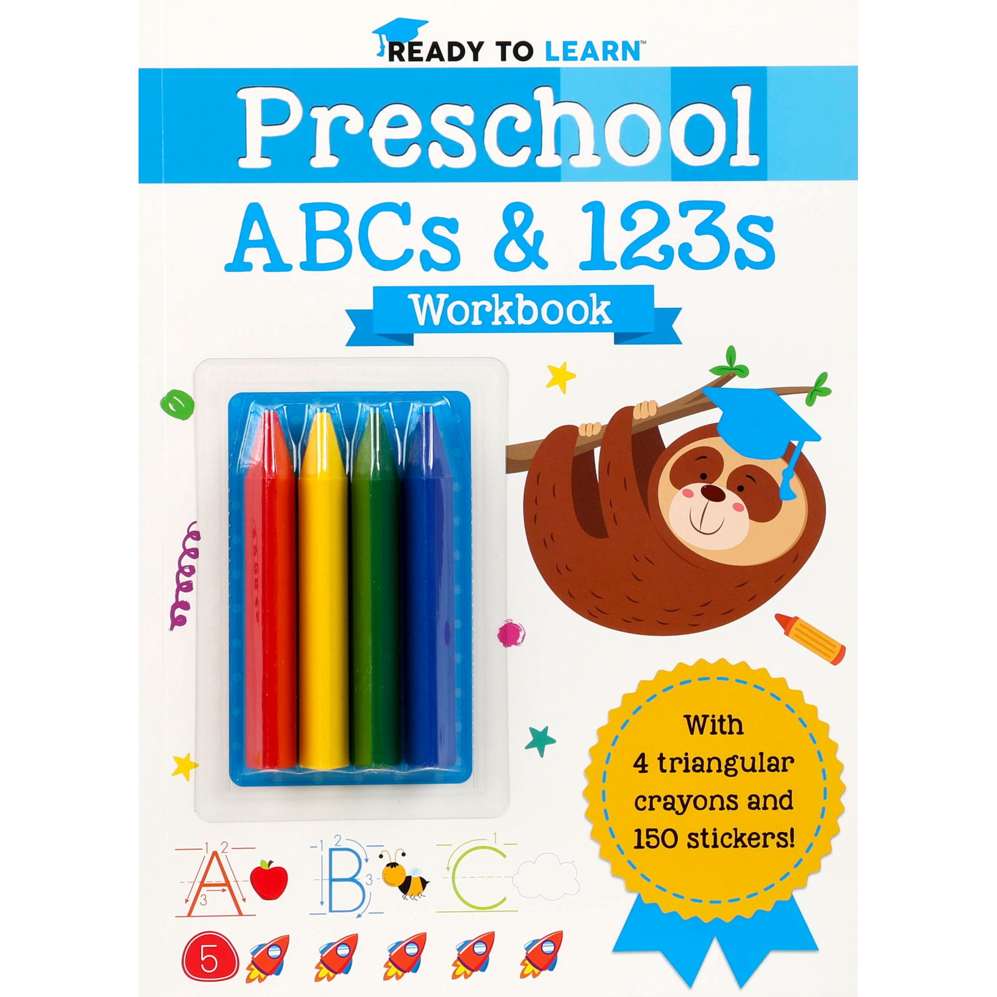 Ready to Learn: Preschool ABCs and 123s Workbook (Paperback)