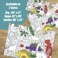 thumbnail image 2 of Giant Coloring Poster - Premium Jumbo Coloring Sheets for Kids & Adults with Thick Bleed-Resistant Pages, Use on Floor, Wall, or Table, Use With Alcohol Based Markers (60” x 42”, Dino), 2 of 6