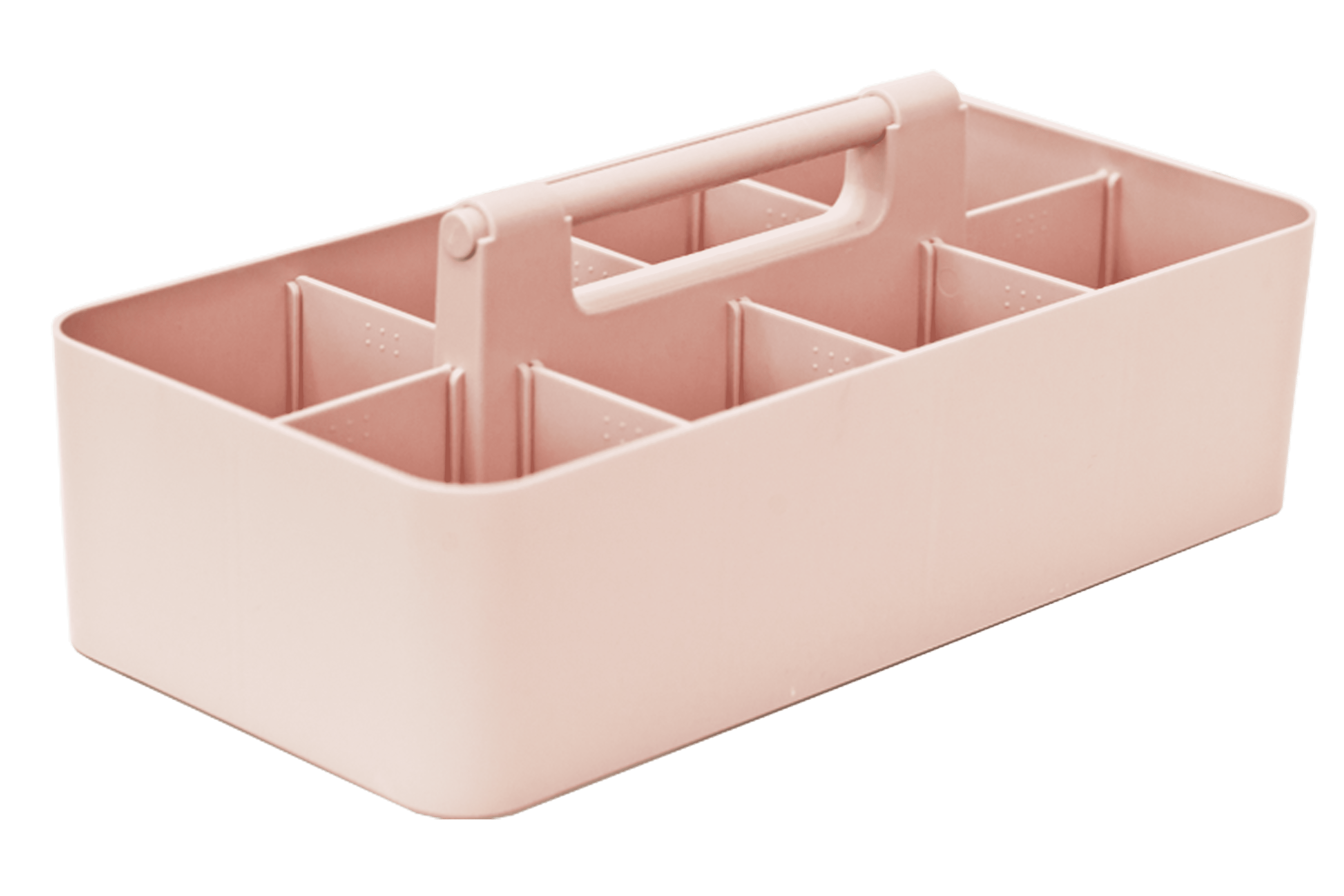 Enjoy Organizer 8-Compartment Desk Organizer, Pink, Portable Caddy