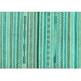 thumbnail image 1 of Ahgly Company Indoor Rectangle Abstract Light Blue Modern Area Rugs, 4' x 6', 1 of 4