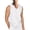 White, variant on Awwp Tank Tops Men, Summer Beach Classic Solid Color V Neck Cotton Sleeveless Shirts for Men Green L