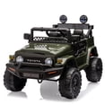 thumbnail image 1 of TROPOW Kids Cars Electric Ride On,Kids Ride On Car, Licensed Toyota 12V Ride On Truck Car, Battery Powered Electric Kids Car with Remote Control, Music, LED Lights, Safety Belt for Boys Girls,Green, 1 of 6