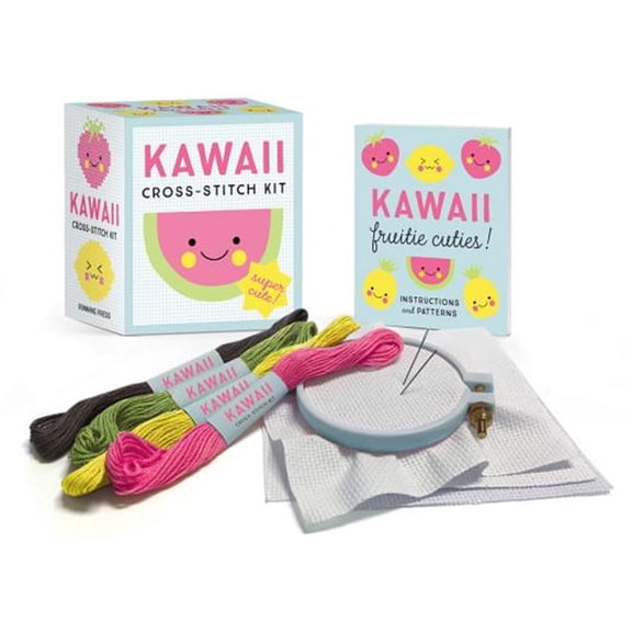 Pre-Owned Rp Minis Kawaii Cross-Stitch Kit: Super Cute!, (Paperback)