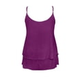 thumbnail image 4 of Fashion Layered Camisole Tank Top for Women Adjustable Spaghetti Strap Sleeveless Casual Wear for Summer RD2 XXXXXL, 4 of 5