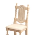 thumbnail image 3 of Silla de comedor de madera :12, conjunto de muebles de madera , silla en miniatura de madera, accesorios de CUTICAT Casa de muñecas en miniatura, 3 of 7