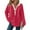 Red, variant on Clothing 2025 Sweatshirts for Women 2025 Sweatshirts Hoodies Knit Drawstring Hoodie Casual Button V Neck Tops Pullover Sweatshirt Womens Plus Size Sweatshirts Gray M